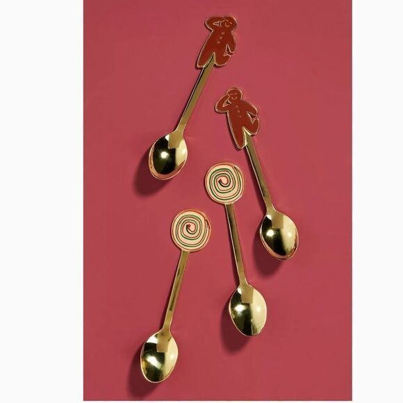 Set of 4 Goody Gumpdrops Teaspoons by Anthropologie - Picture 2 of 4